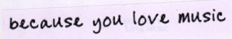 Because You Love Music Device mark 1816988 Trademark