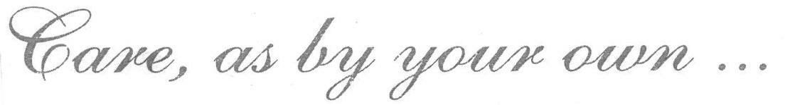 Care, As By Your Own (special Form Of Writing) Device mark 1594010 Trademark