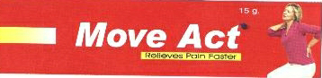 Move Act , Relieves Pain Faster Device mark 1861380 Trademark