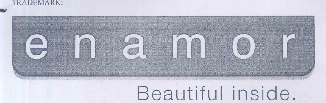 Enamor - Beautiful Inside. (label) Device mark 1595614 Trademark