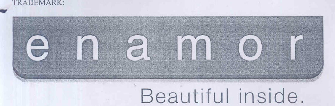 Enamor - Beautiful Inside. (label) Device mark 1595615 Trademark