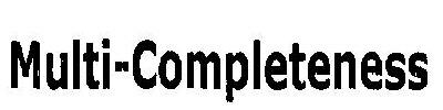 Multi-completeness Device mark 1822255 Trademark