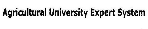 Agricultural University Expert System Device mark 1822272 Trademark