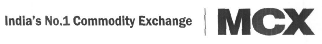 Mcxindias No.1 Commodity Exchange (label) Device mark 1610142 Trademark