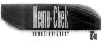 Hemo-chek (with Device) Device mark 1920614 Trademark