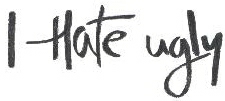 I Hate Ugly Device mark 1877054 Trademark