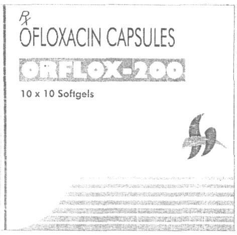 Ofloxacin Capsules (label) Device mark 1609930 Trademark