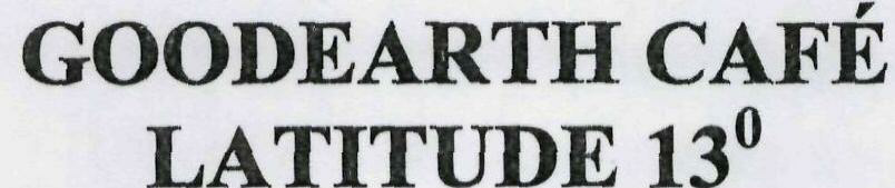 Goodearth Cafe Latitude 13digree Device mark 1950641 Trademark