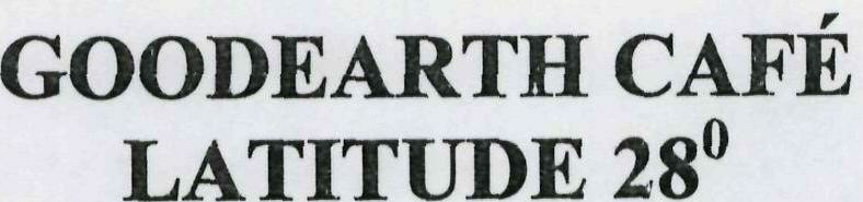Goodearth Cafe Latitude 28digree Device mark 1950644 Trademark