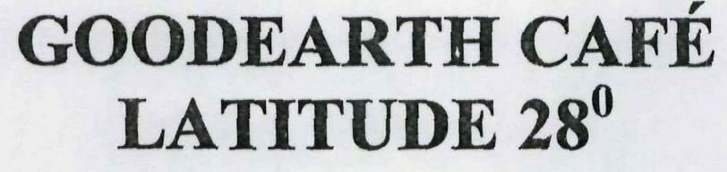 Goodearth Cafe Latitude 28digree Device mark 1950646 Trademark