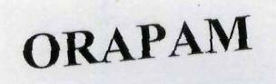 Orapam Device mark 1951853 Trademark