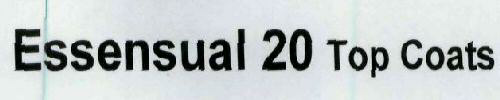 Essensual 20 Top Coats Device mark 1966877 Trademark