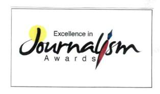 Excellence In Journalism Awards (dev) (label) Device mark 1717394 Trademark