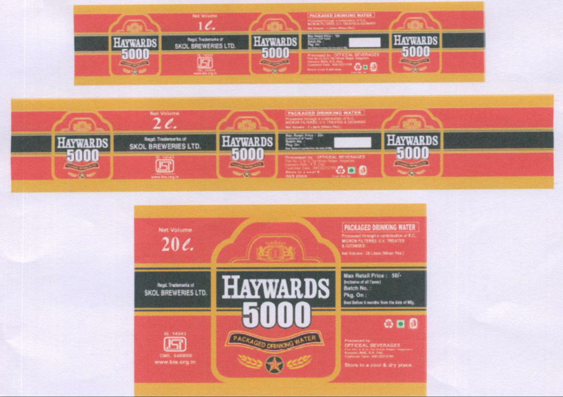 Haywards 5000 Device mark 2001655 Trademark
