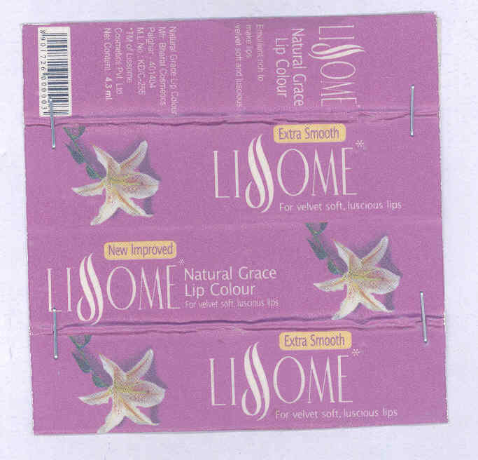 Lissome (label) Device mark 1748241 Trademark