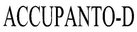 Accupanto-d Device mark 1809089 Trademark