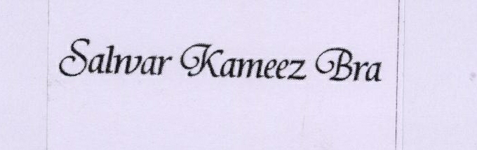 Salwar Kameez Bra ( Label ) Device mark 1778866 Trademark