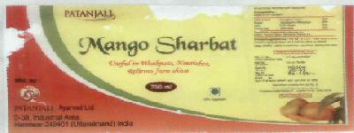 Mango Sharbat Device mark 1840202 Trademark