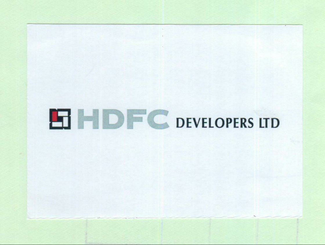 Hdfc Developers Ltd. Device mark 2062390 Trademark