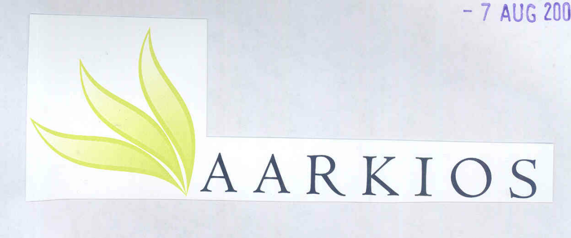 A A R K I O S (logo) Device mark 1718819 Trademark
