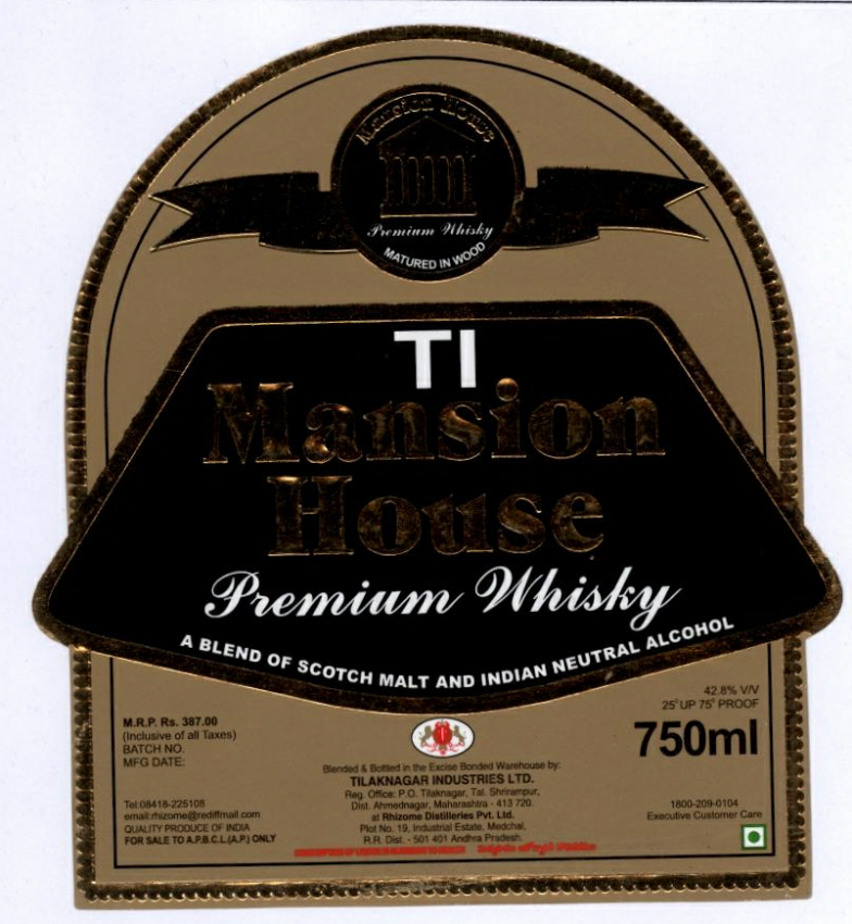 Mansion House Device mark 1855929 Trademark