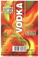 Premium Power Vodka Orange Device mark 1884918 Trademark
