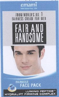 Emami Fair And Handsome Fairness Face Pack (device Of Man) Device mark 2146837 Trademark