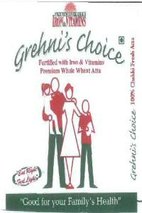 Grehnis Choice (label) Device mark 1930621 Trademark