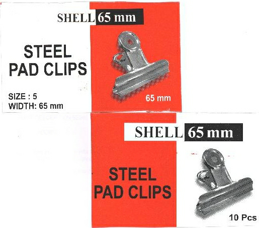 Shell 65 Mm Steel Pad Clips Device mark 2151366 Trademark