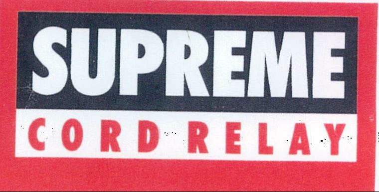 Supreme Cord Relay Device mark 2166376 Trademark