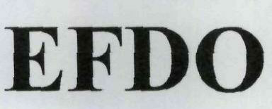 Efdo With Device Device mark 1961823 Trademark
