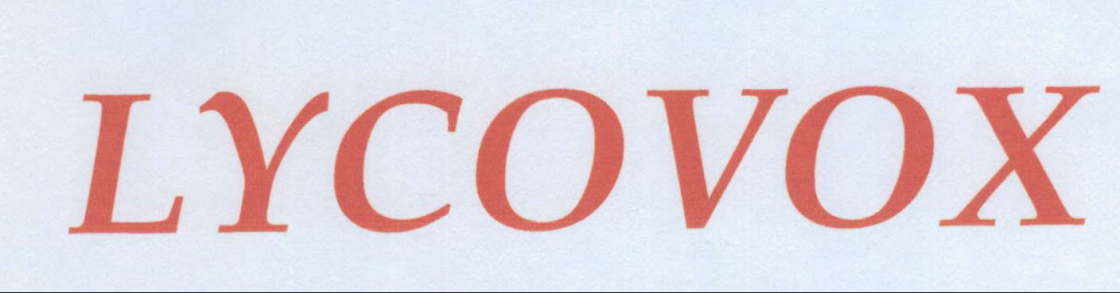 Lycovox Device mark 1948073 Trademark