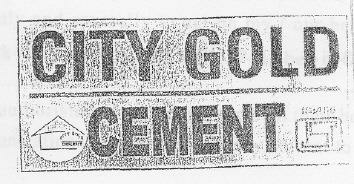 City Gold Cement Device mark 2280537 Trademark