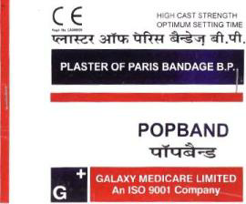 Popband (plaster Of Paris Bandage B.p.) Device mark 1963353 Trademark
