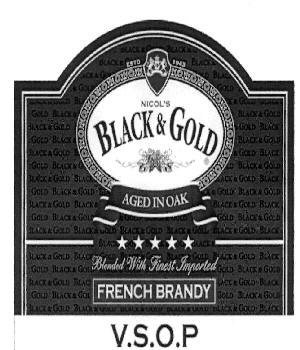 Black & Gold V.s.o.p (device) Device mark 2342304 Trademark