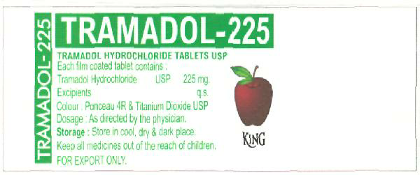 Tramadol-225 (device) Device mark 2295534 Trademark