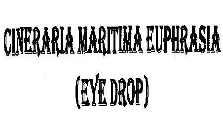 Cineraria Maritima Euphrasia Eye Drop (label) Device mark 2099809 Trademark