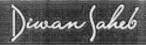 Diwan Saheb (device) Device mark 2332413 Trademark