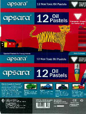 Apsara 12 Oil Pastels (device Of Tiger) Device mark 2386959 Trademark