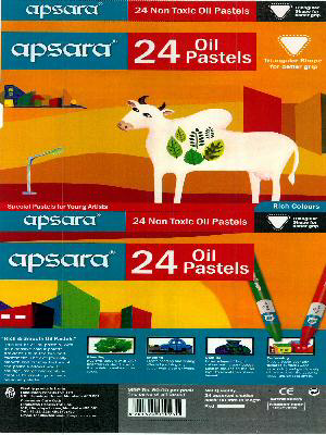 Apsara 24 Oil Pastels (device Of Cow) Device mark 2386961 Trademark