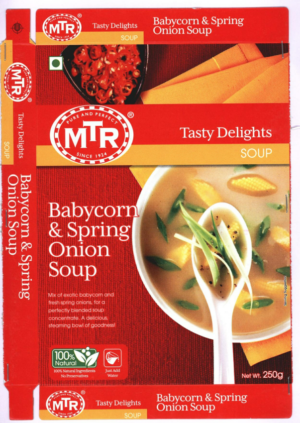 Tasty Delights Mtr Babycorn & Spring Onion Soup Device mark 2391474 Trademark