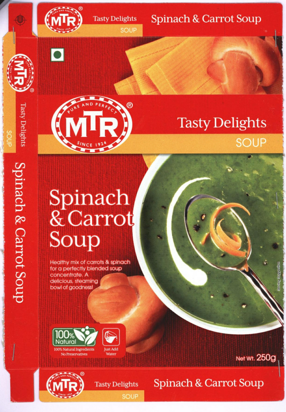 Tasty Delights Mtr Spinach & Carrot Soup Device mark 2391475 Trademark