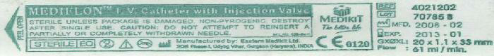Mediflon With Label Device mark 1673329 Trademark