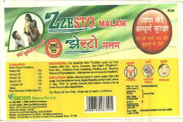 Zzesto Malam Device mark 2506770 Trademark
