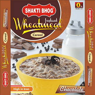 Shakti Bhog Instant Wheatmeal Chocolate (label) Device mark 2466694 Trademark