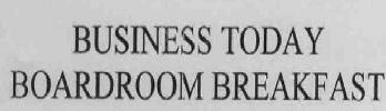 Business Today Boardroom Breakfast Device mark 1719218 Trademark