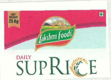 Lakshmi Foods Daily Suprice (label) Device mark 2475309 Trademark