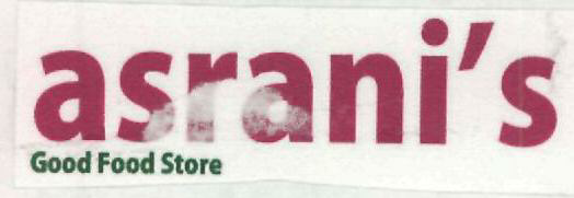 Asrani's (label) Device mark 2522142 Trademark