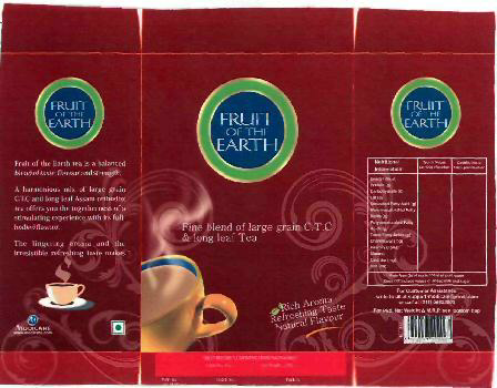 Fruit Of The Earth (label) Device mark 2314528 Trademark