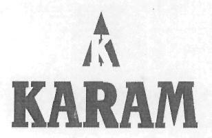 K Karam (label) Device mark 2567169 Trademark